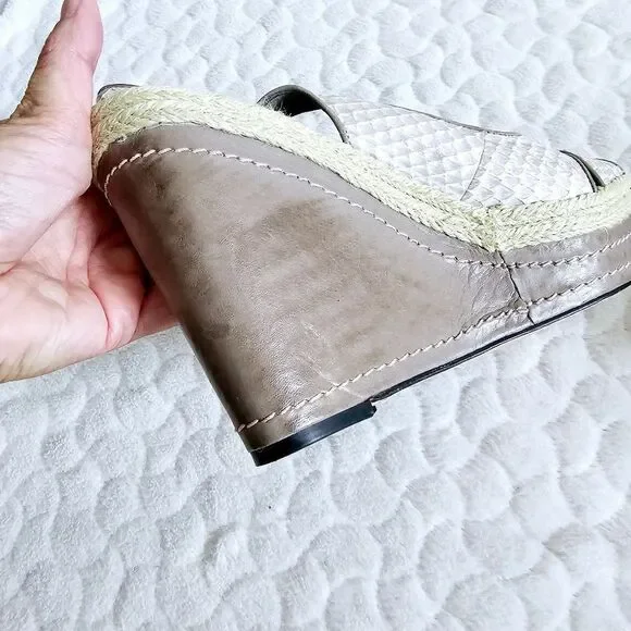 Vince Camuto Estera snakeskin wedges heels 9.5 39.5 - Picture 10 of 10